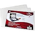 EnvyPak Tabloid Page Protectors, 6 Hole Punched (Large Format), Clear - Side Loading - Holds 11 x 17 Inch Pages - Pack of 25