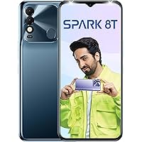 Tecno Spark 8T (Atlantic Blue,4GB RAM, 64GB Storage)| 50MP AI Camera | 6.6" FHD+Display | 5000mAh