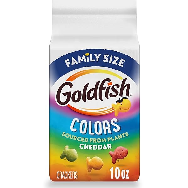 GOLDFISH COLORS CHEDDAR CHEESE CRACKERS, 10 OZ BAG