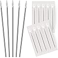 BodyJ4You 10PC Piercing Needles Surgical Steel 16G Ear Nose Belly Tongue Nipple Eyebrow Labret