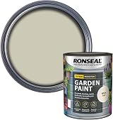 Ronseal GPWA750 Garden Paint White Ash 750ml High Solid Resists Cracking