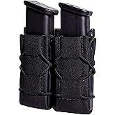 High Speed Gear - GEN 2 Double Pistol Taco MOLLE Mag Pouch, Police Gear &amp; Military Gear, Tactical Magazine Pouch for Professionals