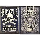 Karnival Bicycle Blue Death Heads Annihilation Edition Playing Cards