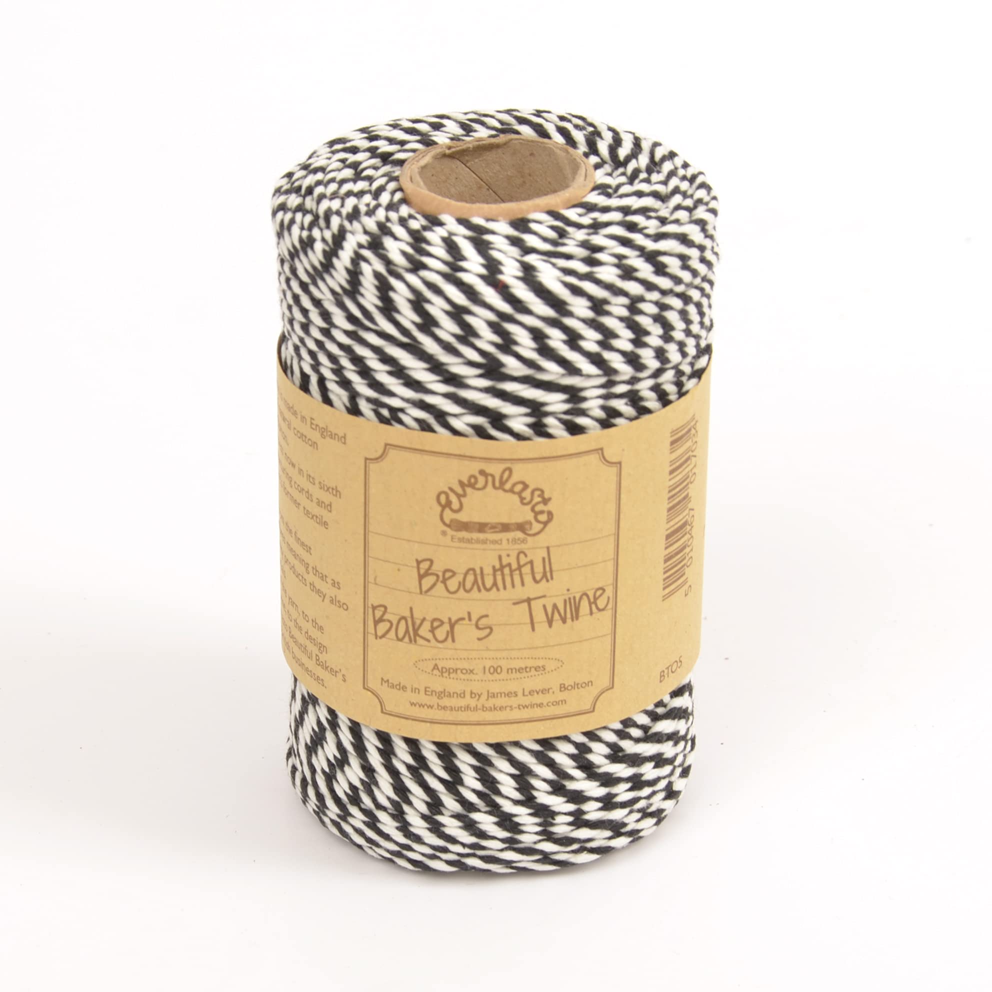 100m - Everlasto Original 'Beautiful Bakers Twine' (2mm approx) (Black)