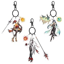 UTIEHD GI Character keychain set, 3pcs Acrylic