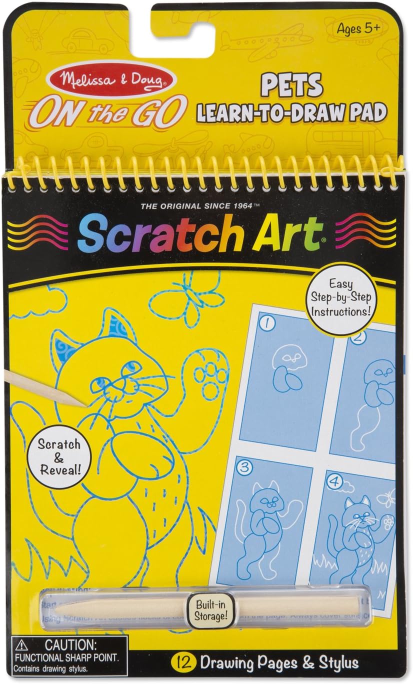 melissa and doug scratch art doodle pad