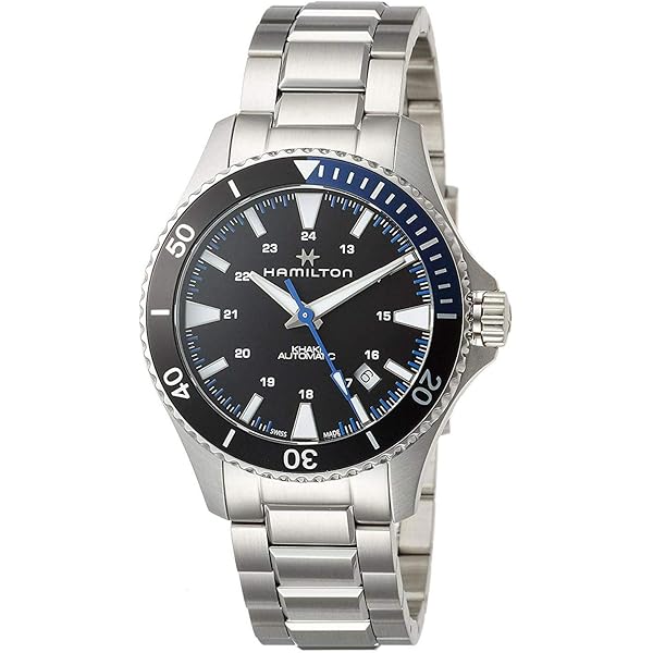 Amazon.com: Hamilton H82315331 Khaki Navy Scuba Men's Watch Black