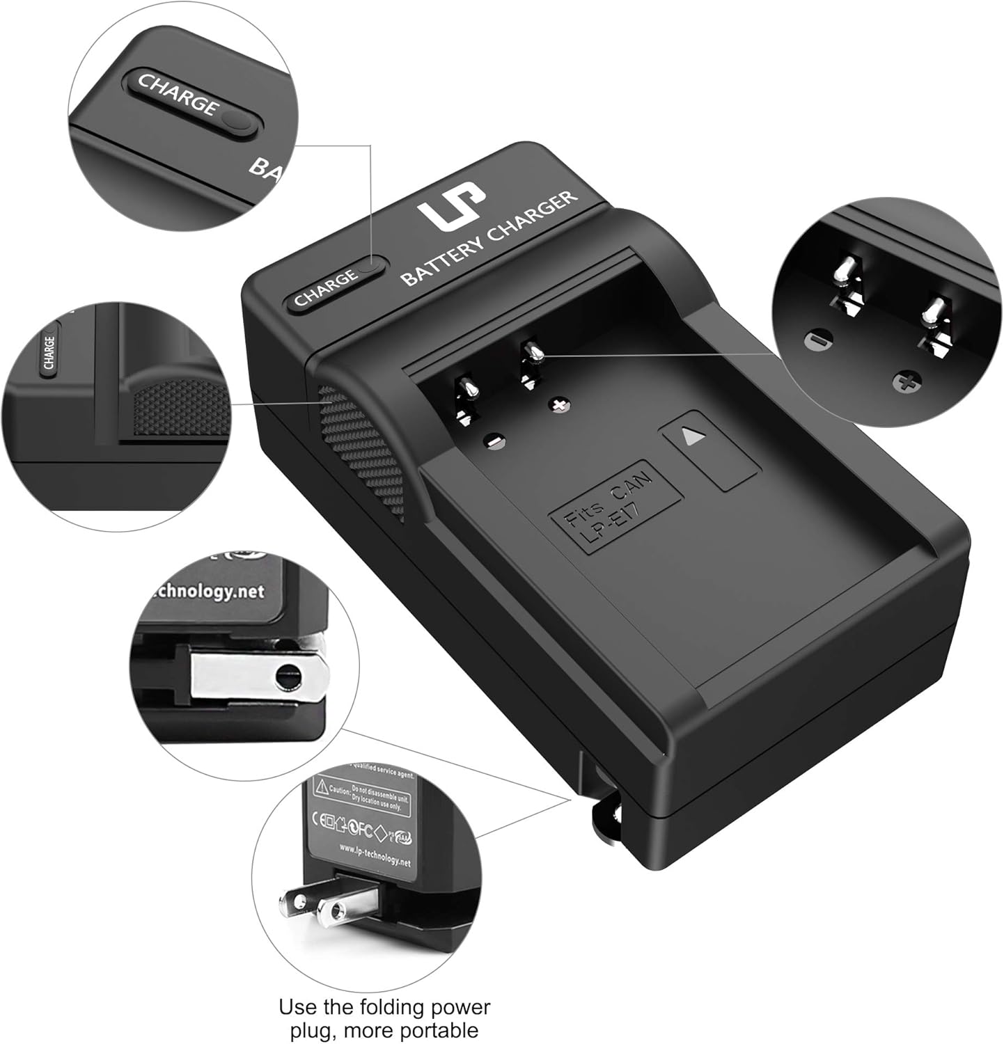 LP-E17 Battery Charger, LP Charger Compatible with Canon EOS Rebel T7i, T6i, T6s, SL3, SL2, 77D, 9000D, 8000D, 800D, 760D, 750D, 200D, M6, M5, M3, Kiss X8i DSLR Cameras & More : Camera & Photo