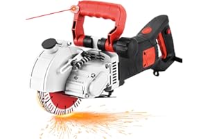 YUCHENGTECH 5800W Wall Groove Cutting Machine Chaser Electric Wall Chaser Grooving Cutting Machine Wall Chaser Cutting Machine Wall Grooving Cutter Machine With Infrared Sighting Line 110V