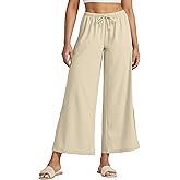 Willit Women's Wide Leg Pants UPF 50+ Swim Beach Pants Lightweight Travel Pants Quick Dry Sun Protective