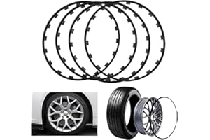 Car Vehicle Wheel Rims Protectors(16-21Inch), 4-Piece Car Rim Edge Protection, Nylon Ring Tire Protective Strip Decoration,18