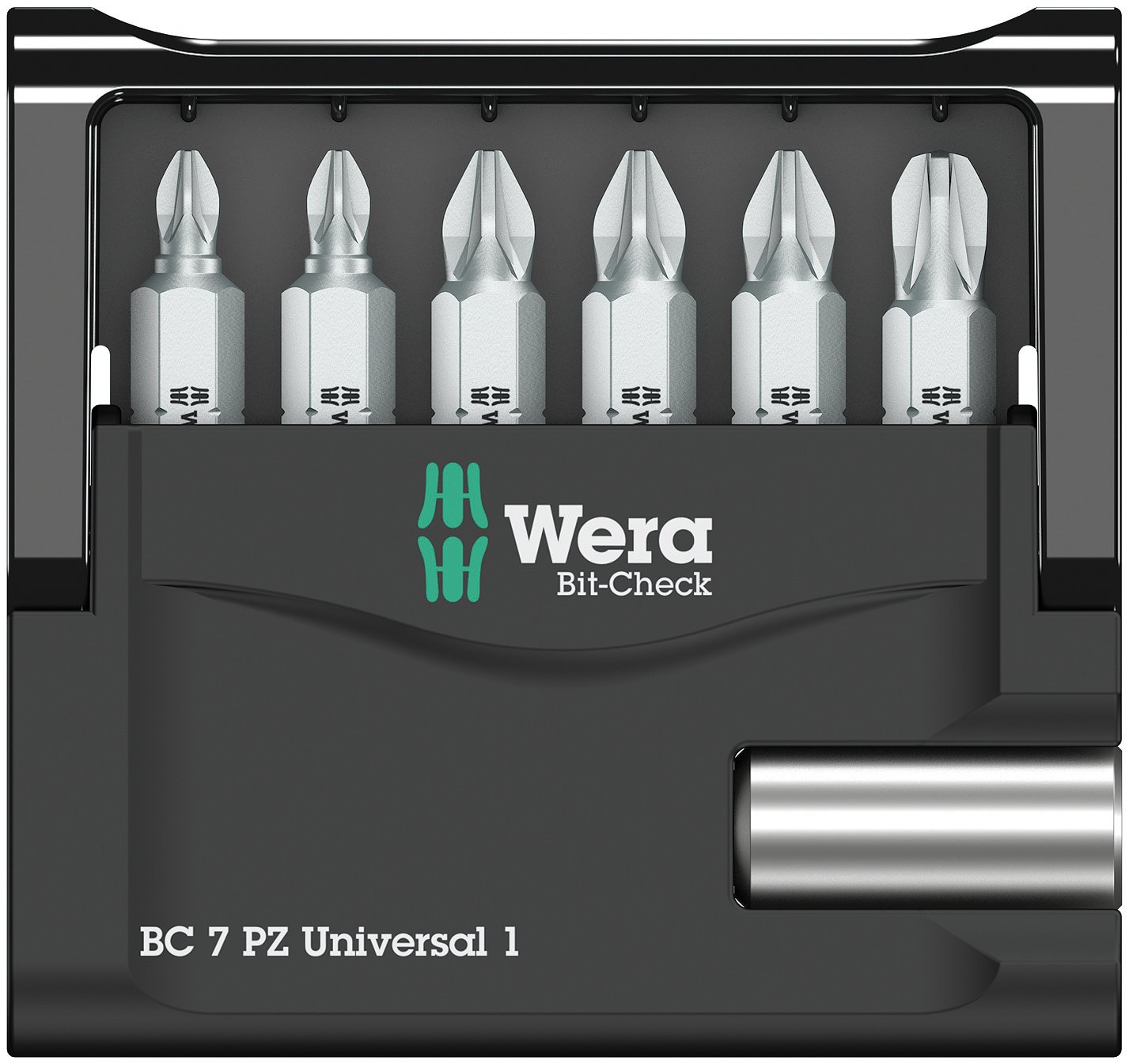 Wera Bit-Sortiment, Bit-Check 7 PZ Universal 1 SB, 7-teilig, Wera 05073536001