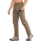 MOURCE Hiking Pants Men Quick Dry - Water Resistant Lightweight Cargo Pants for Men 7 Pockets Outdoor Travel Climbing