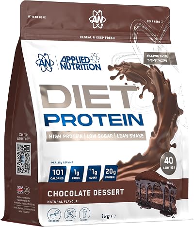 Applied Nutrition Diet Whey High Protein Powder 1kg Chocolate Dessert