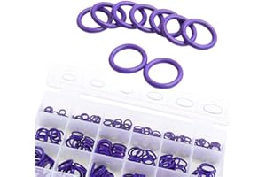 Arwrilt 270 PCS Car SAE Air Conditioning O-Ring Kit, 18 Sizes Air Compressor O Rings, Rubber O-Ring Gasket Assortment Set, Universal Repaired Accessaries for Most Cars Trucks (Purple)