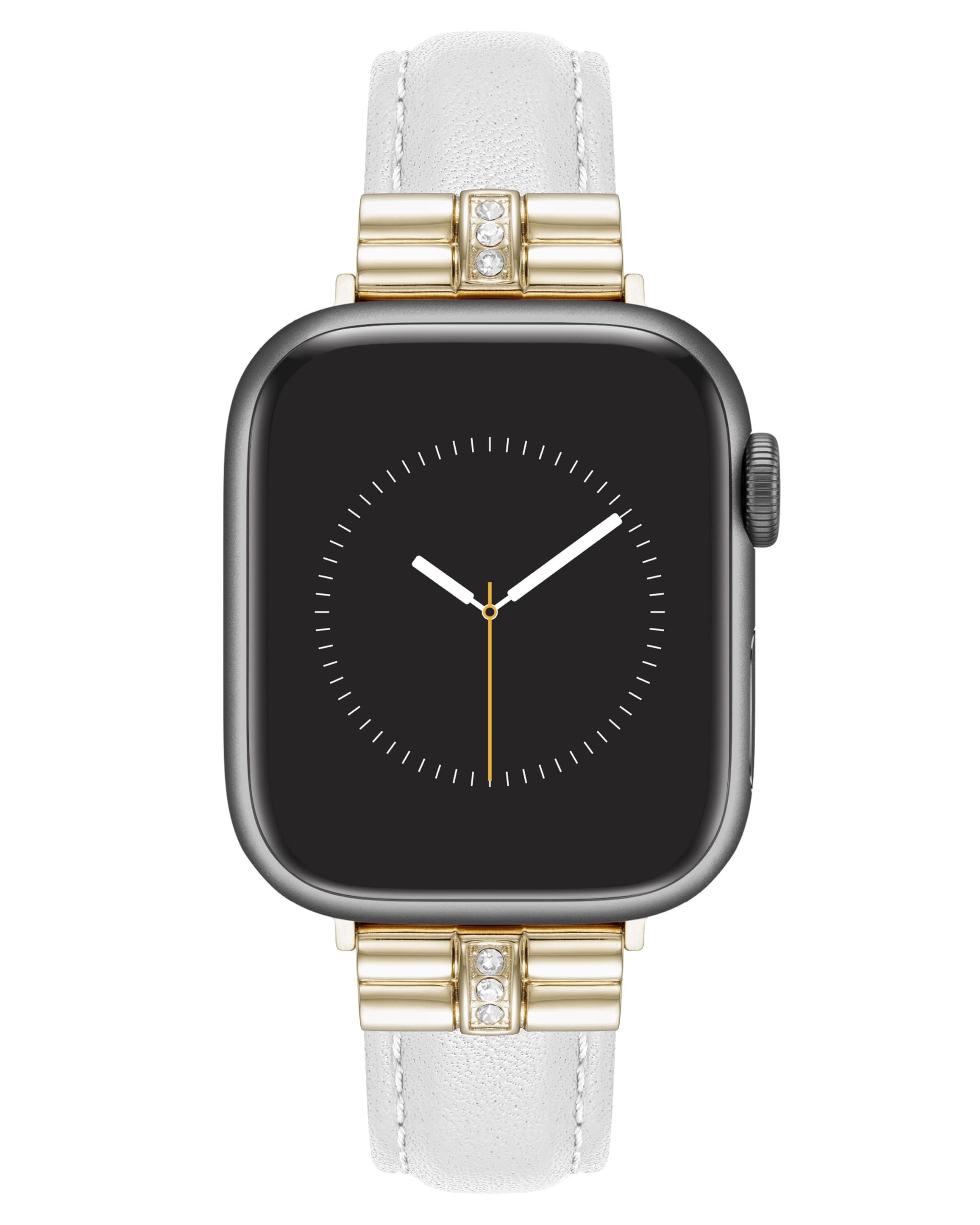 Anne Klein Sustainable Leather Fashion Band for Apple Watch Secure, Adjustable, Apple Watch Band Replacement, Fits Most Wrists