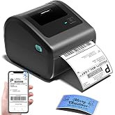 Omezizy Bluetooth Shipping Label Printer with Built-in Label Bin | D450BT 4x6 Thermal Label Printer, Thermal Printers with 30Pcs Labels, Compatible with Android, iPhone, Windows, macOS, UPS