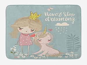 N / A Alfombra de baño Diciendo, composición con la pequeña Princesa