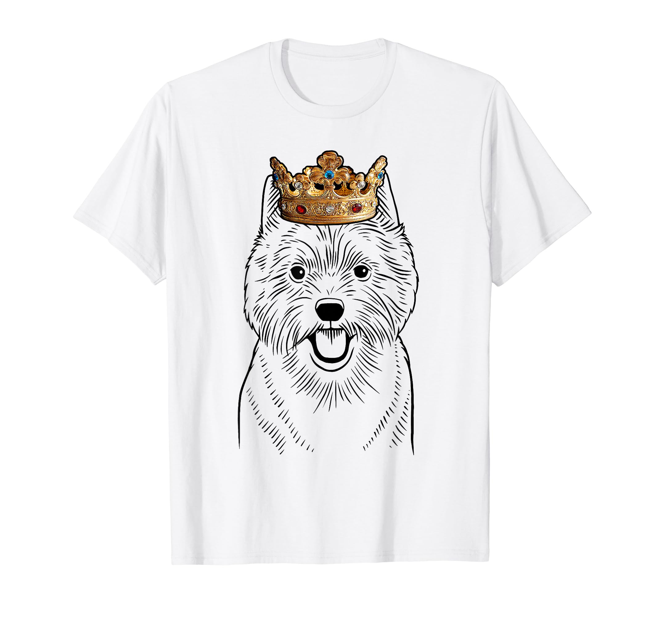Norwich Terrier Dog Wearing Crown T-Shirt