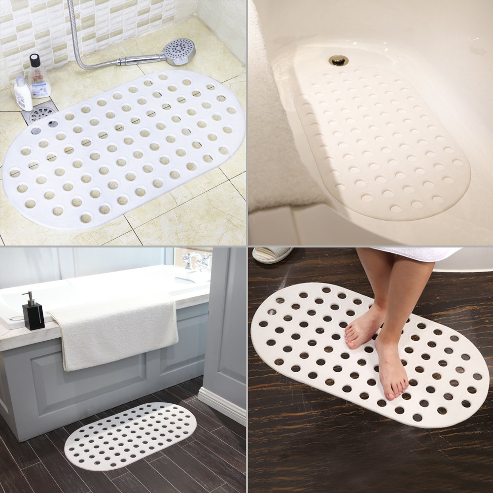 AIR TREE Bathtub Mats Non Slip Mildew Resistant Big Holes Extra Soft
