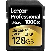 Lexar Professional 128GB 1000x Speed SDXC UHS-II Memory Card