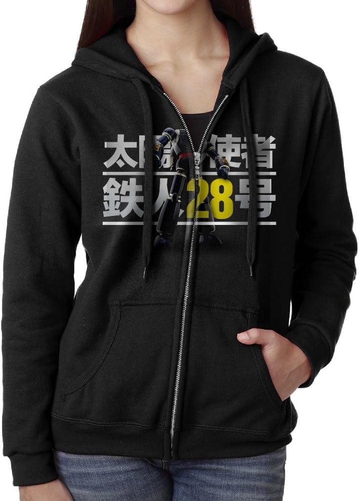 Anime Tv Tetsujin 28 Go Superhuman Kelly Zip Up Sweatshirt Women