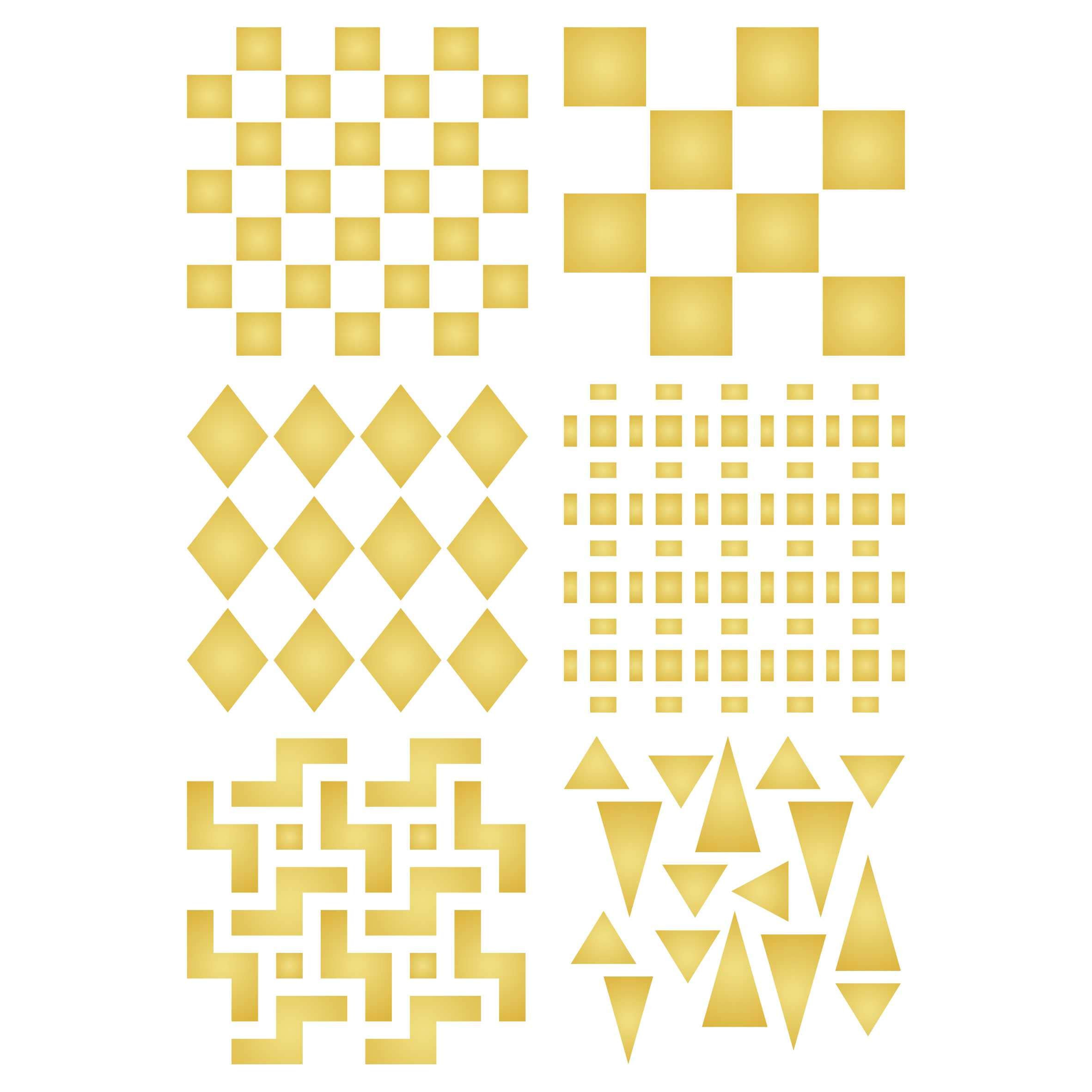 GeometricPatterns Layering Stencil, 11.43 x 16.51 cm - Layering Stencil use to add Texture and Design to Mixed Media Backgrounds