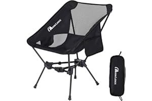 MOON LENCE Portable Camping Chair Backpacking Chair - The 4th Generation Ultralight Folding Chair - Compact, Lightweight Fold