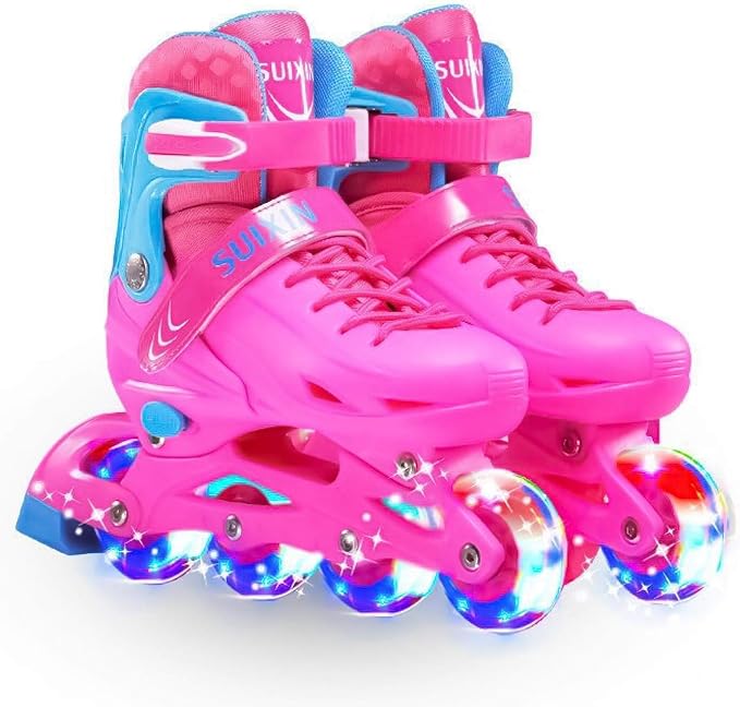 Angelica Children's Adjustable Kids Roller Blades Outdoor Inline Roller