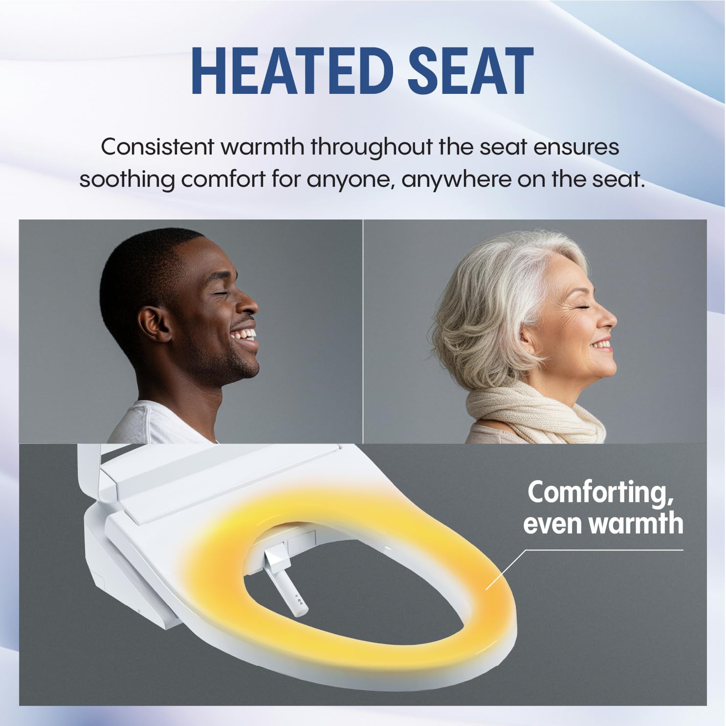 TOTO® WASHLET® A2 Electronic Bidet Toilet Seat with Heated Seat and SoftClose® Lid, Elongated, Cotton White - SW3004#01