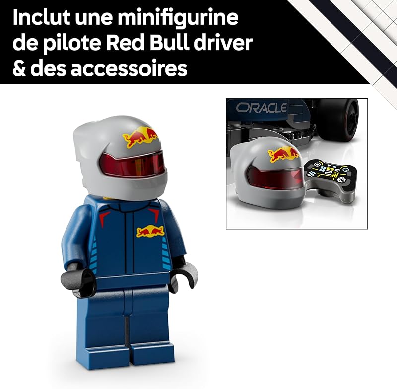 Speed Champions Voiture F1 Oracle Red Bull Racing RB20 - Voiture de Course de Formule 1 pour Adulte - Inclut Une minifigurine Collector de Pilote - Cadeau pour Fans de Sport Automobile 77243