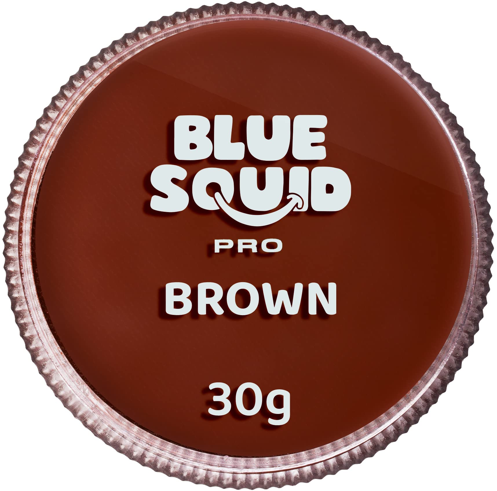 Blue Squid PRO Face Paint - Professional Water Based Single Cake Facepaint & Body Paints - SFX Makeup, Kids Adults Painting for Costume, Halloween Face Paints for Children - Classic Brown 30g / 1oz
