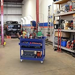 Pelnuies 3 Tray Rolling Tool Cart, 400 LBS Capacity