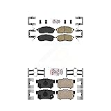 AmeriBRAKES Front Rear Ceramic Disc Brake Pads Kit