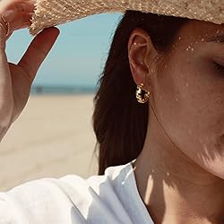 Dremmy Studios Gold Open Hoops Earrings 14K Gold