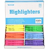 Rarlan Highlighters, Chisel Tip, Assorted Fluorescent, 96 Count Bulk Pack | Highlighters Assorted Colors for Classroom &amp; Office, Study Essentials, Ideal for Back to School and Teacher Supplies