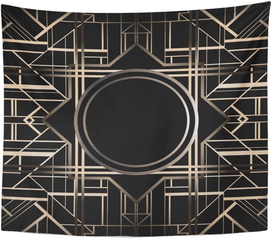Amazon Com Emvency Tapestry Mandala 60 X80 Home Decor Black