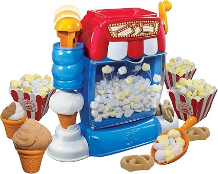 moon dough popcorn maker movie theater snack shop playset