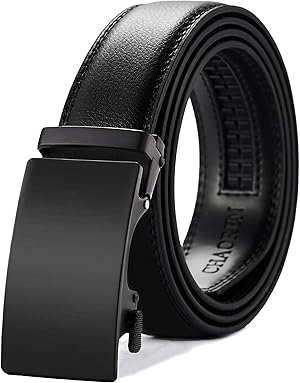 CHAOREN Gürtel Herren, Automatik Ledergürtel Herren Ratsche für Business Anzug, 35mm Gürtel ohne Löcher, Größe Angepasst