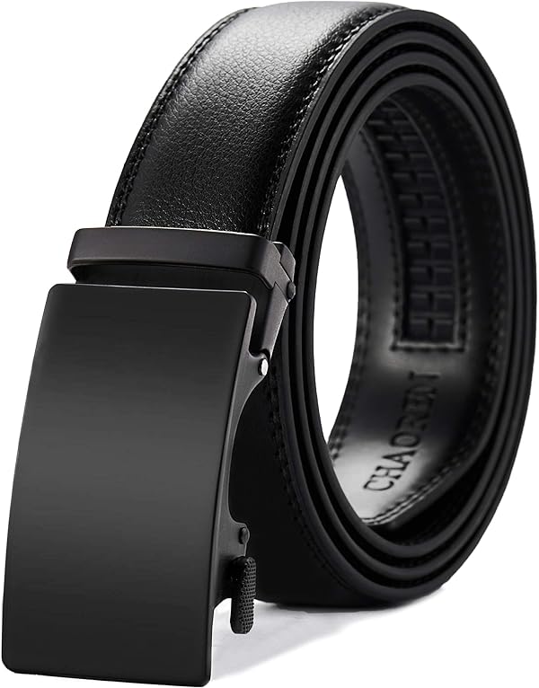 CHAOREN Gürtel Herren, Automatik Ledergürtel Herren Ratsche für Business Anzug, 35mm Gürtel ohne Löcher, Größe Angepasst