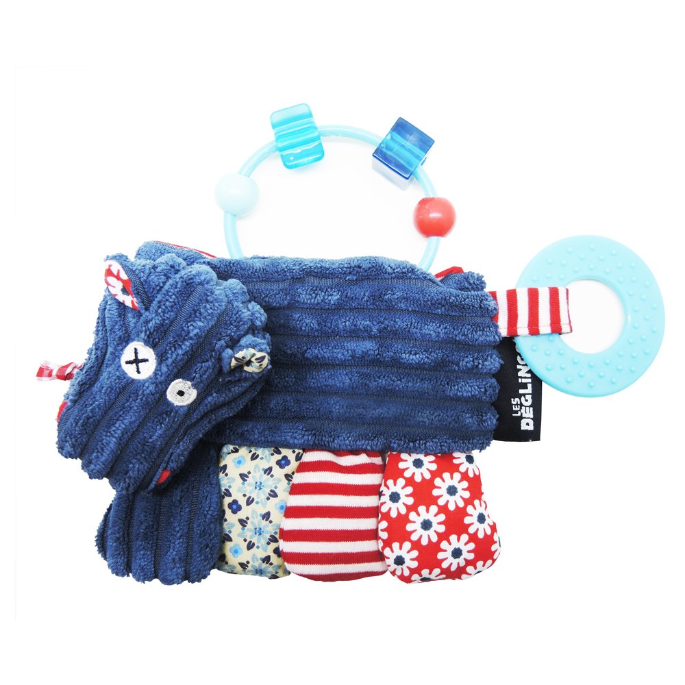 Deglingos Activity Rattle Hippipos - Hippo -Teething Ring