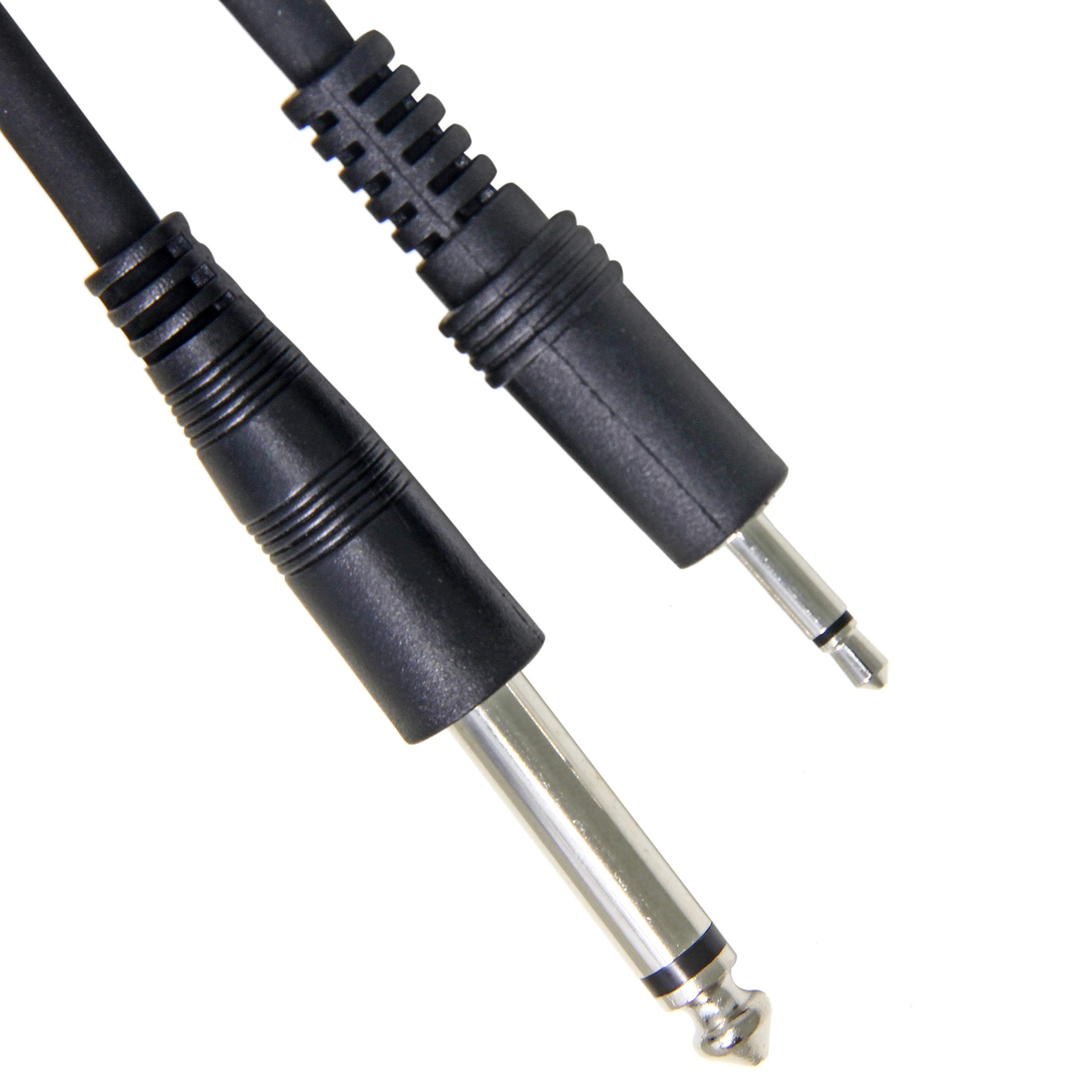 Ancable 1/8 to 1/4 TS Cable, 3.3ft 3.5mm to 6.35mm Male to Male Mono Cables
