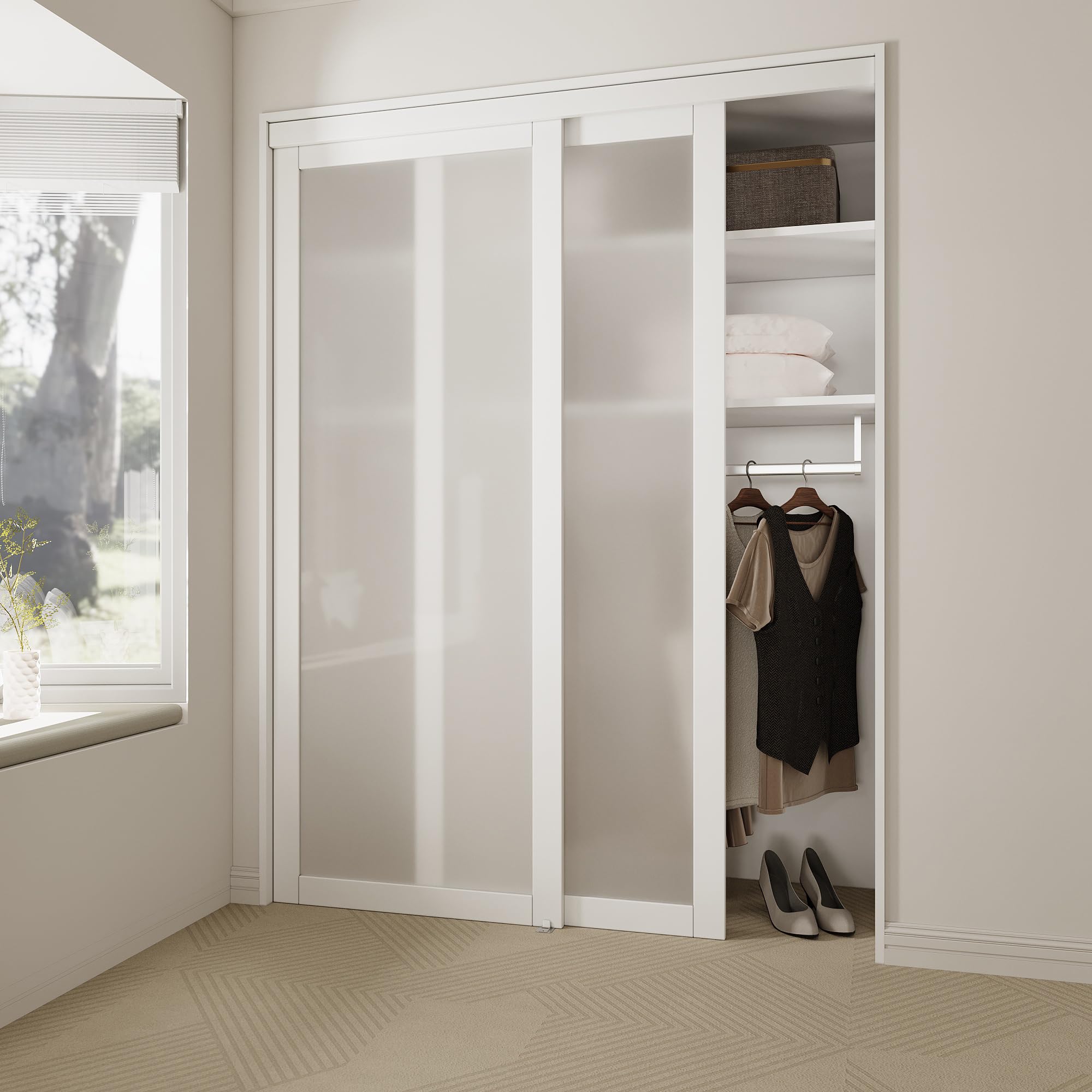 48 x 80 inch Sliding Closet Door for