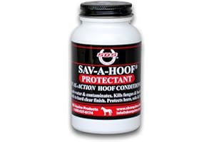 SBS Equine | SAV-A-HOOF PROTECTANT | Dual-Action Hoof Conditioner | Antiseptic Barrier Against Infection | Repels Moisture & Contaminates (7.5 Fluid Oz)