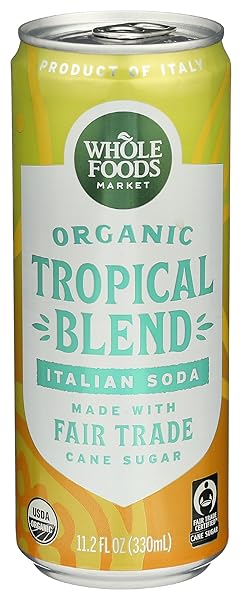 WHOLE FOODS MARKET, ORGANIC TROPICAL SODA, 11.2 OUNCE