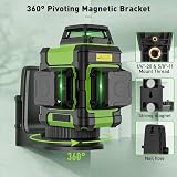 Huepar 360 Laser Level Green 3D Self Leveling Pulse 60m IP54 Kit view 6