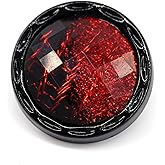 Craftisum 20 pcs Beveled Cut Glass Shiny Red Sewing Shank Buttons for Coats -25mm -1"