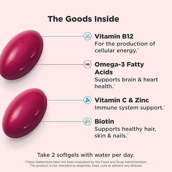 OLLY ULTRA WOMEN’S MULTI SOFTGELS, OVERALL HEALTH AND IMMUNE SUPPORT, OMEGA-3S, IRON, VITAMINS A, D, C, E, B12, DAILY MULTIVITAMIN, 30 DAY SUPPLY – 60 COUNT