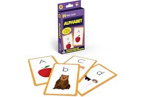 Carson Dellosa 54 Alphabet Flash Cards, abc Letter Recognition Flashcards for Toddlers 3-5 Years, Preschool and Kindergarten Learning Activities and Phonics Games