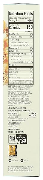 365 BY WHOLE FOODS MARKET ORGANIC HONEY FLAKES AND OAT CLUSTERS, 12 OZ